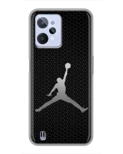 Чехол для Realme C31 с картинкой «Jordan Dark Carbon»