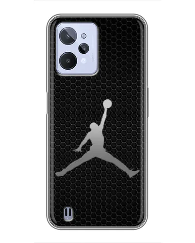 Чехол для Realme C31 с картинкой «Jordan Dark Carbon»