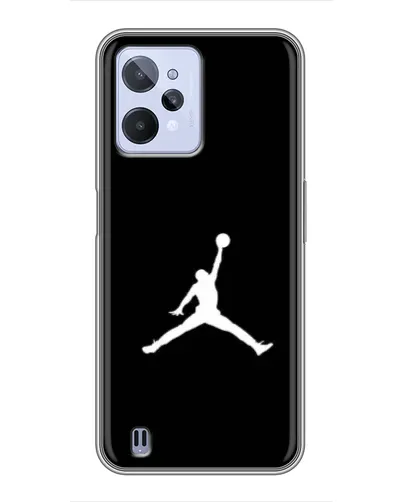 Чехол для Realme C31 с картинкой «Jordan Silhouette»