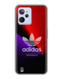 Чехол для Realme C31 с картинкой «Adidas Red Neon»