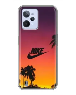 Чехол для Realme C31 с картинкой «Nike на закате солнца» Чехол для Realme C31 с картинкой «Nike на закате солнца»