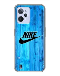 Чехол для Realme C31 с картинкой «Голубое дерево Nike» Чехол для Realme C31 с картинкой «Голубое дерево Nike»