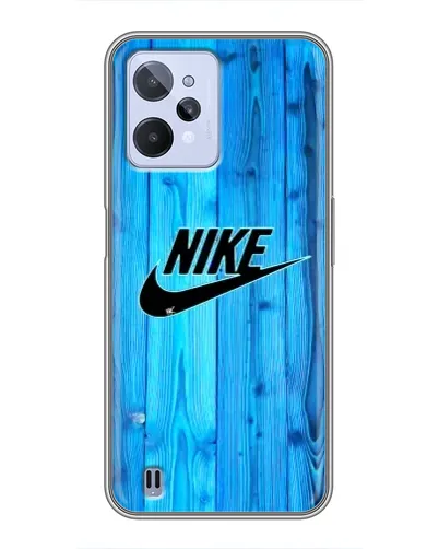 Чехол для Realme C31 с картинкой «Голубое дерево Nike»