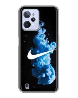 Чехол для Realme C31 с картинкой «Nike и синий дым» Чехол для Realme C31 с картинкой «Nike и синий дым»