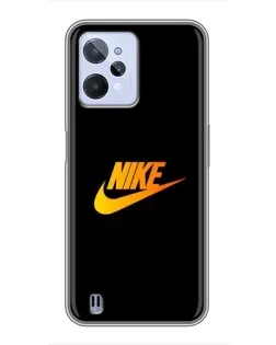 Чехол для Realme C31 с картинкой «Золотой логотип Nike» Чехол для Realme C31 с картинкой «Золотой логотип Nike»