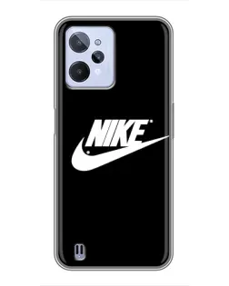 Чехол для Realme C31 с картинкой «Мазки краски Nike» Чехол для Realme C31 с картинкой «Мазки краски Nike»