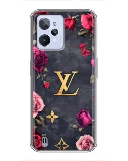 Чехол для Realme C31 с картинкой «Цветочный Louis Vuitton»