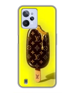 Чехол для Realme C31 с картинкой «Мороженое от LV»