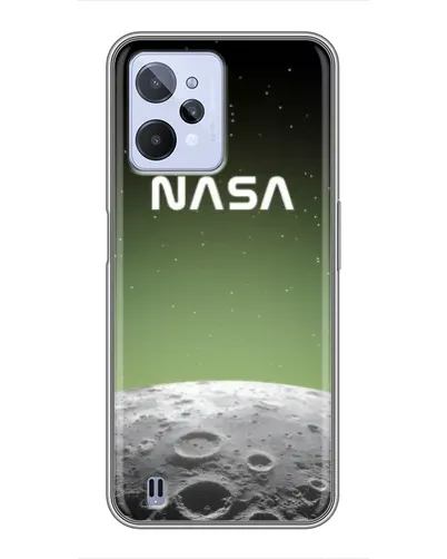 Чехол для Realme C31 с картинкой «NASA — лунный градиент»
