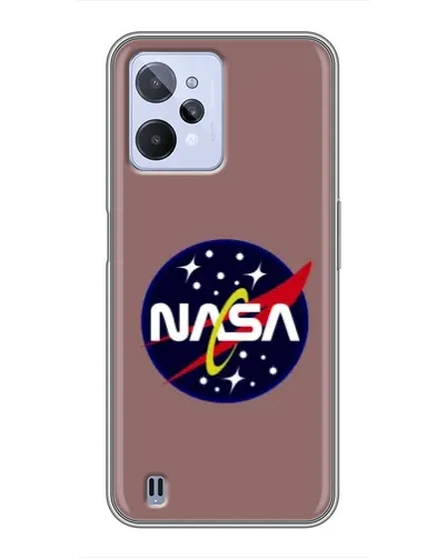Чехол для Realme C31 с картинкой «NASA — ретро космос»
