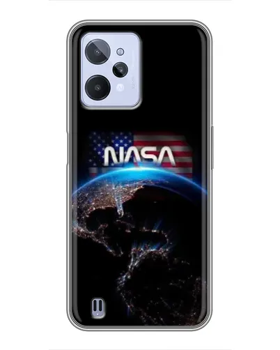 Чехол для Realme C31 с картинкой «Земля из космоса NASA»