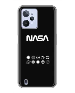 Чехол для Realme C31 с картинкой «NASA — технический принт» Чехол для Realme C31 с картинкой «NASA — технический принт»