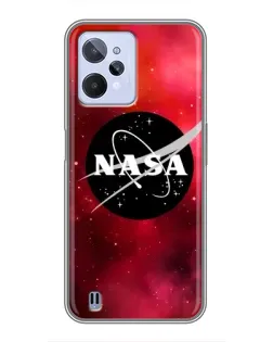 Чехол для Realme C31 с картинкой «NASA — красная туманность»
