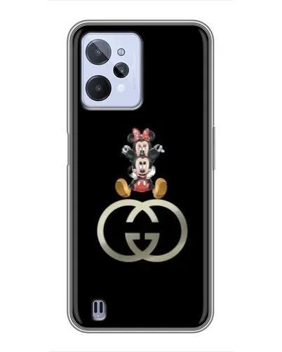 Чехол для Realme C31 с картинкой «Минни Маус на лого»