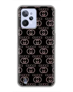 Чехол для Realme C31 с картинкой «Классическая монограмма Gucci»