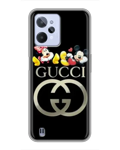 Чехол для Realme C31 с картинкой «Gucci — герои Disney»