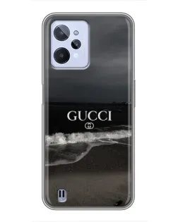 Чехол для Realme C31 с картинкой «Gucci — морской прибой»