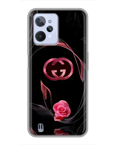 Чехол для Realme C31 с картинкой «Gucci — неоновая роза»
