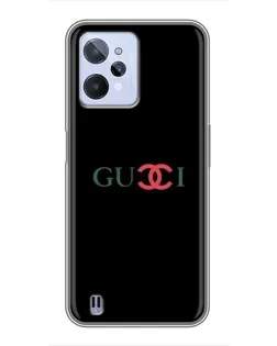 Чехол для Realme C31 с картинкой «Gucci — красный градиент»