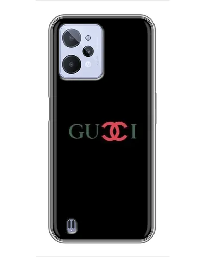 Чехол для Realme C31 с картинкой «Gucci — красный градиент»