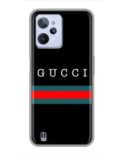 Чехол для Realme C31 с картинкой «Gucci — красный пояс»