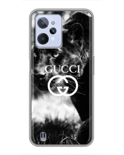 Чехол для Realme C31 с картинкой «Gucci — дикая природа»