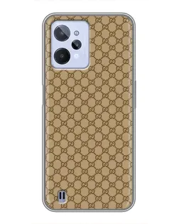 Чехол для Realme C31 с картинкой «Gucci — классический беж»