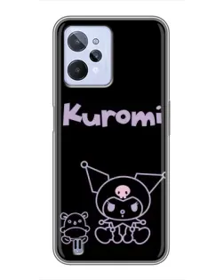 Чохол для Realme C31 з картинкою «Kuromi — чорний мінімалізм»