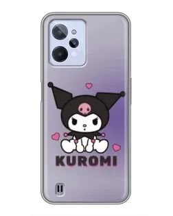 Чохол для Realme C31 з картинкою «Kuromi — фіолетовий арт»