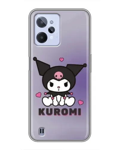 Чехол для Realme C31 с картинкой «Kuromi — фиолетовый арт»
