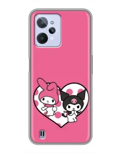 Чохол для Realme C31 з картинкою «Kuromi та My Melody»