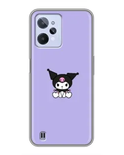 Чохол для Realme C31 з картинкою «Kuromi — фіолетовий мінімалізм»