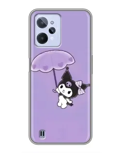 Чохол для Realme C31 з картинкою «Kuromi з парасолькою»