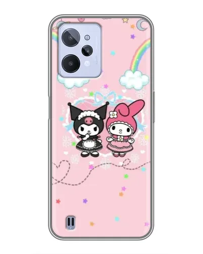 Чехол для Realme C31 с картинкой «My Melody и Kuromi»