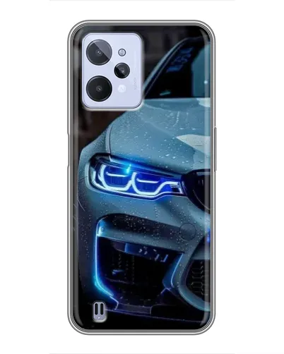 Чехол для Realme C31 с картинкой «Взгляд BMW с синими фарами» Чехол для Realme C31 с картинкой «Взгляд BMW с синими фарами»