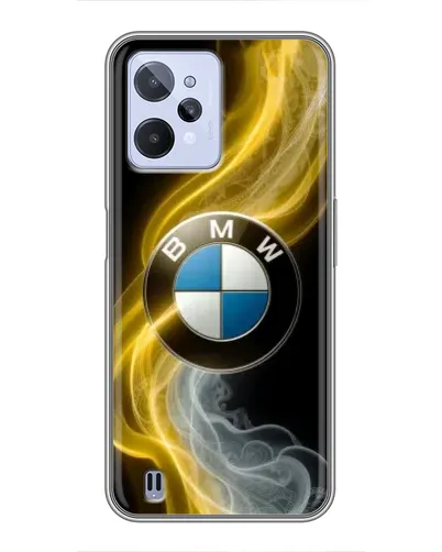 Чехол для Realme C31 с картинкой «Золотистый дым BMW» Чехол для Realme C31 с картинкой «Золотистый дым BMW»