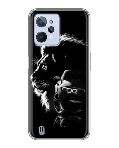 Чехол для Realme C31 с картинкой «BMW и лев» Чехол для Realme C31 с картинкой «BMW и лев»