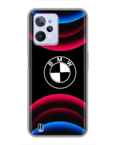 Чехол для Realme C31 с картинкой «Логотип BMW и неоновые дуги» Чехол для Realme C31 с картинкой «Логотип BMW и неоновые дуги»