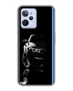 Чохол для Realme C31 з картинкою «Силует BMW в темряві»
