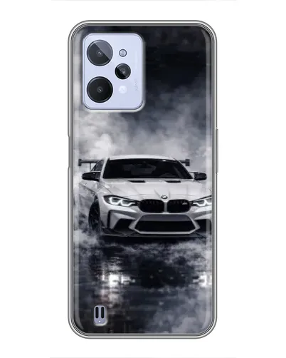 Чехол для Realme C31 с картинкой «BMW сквозь туман» Чехол для Realme C31 с картинкой «BMW сквозь туман»