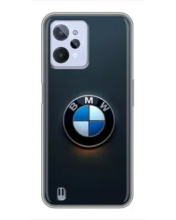 Чохол для Realme C31 з картинкою «Логотип BMW — мінімалізм»
