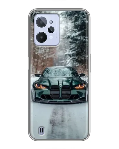 Чехол для Realme C31 с картинкой «BMW в зимнем лесу» Чехол для Realme C31 с картинкой «BMW в зимнем лесу»