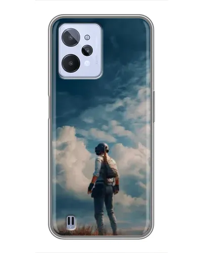 Чехол для Realme C31 с картинкой «Герой PUBG на скале» Чехол для Realme C31 с картинкой «Герой PUBG на скале»