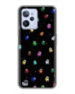 Чехол для Realme C31 с картинкой «Экипаж Among Us»