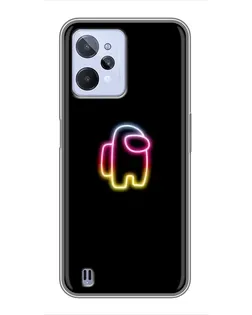 Чехол для Realme C31 с картинкой «Among Us градиент»