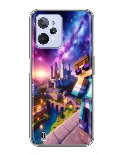 Чехол для Realme C31 с картинкой «Стив и космос» Чехол для Realme C31 с картинкой «Стив и космос»