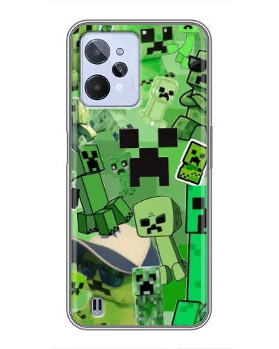 Чехол для Realme C31 с картинкой «Криперы Minecraft» Чехол для Realme C31 с картинкой «Криперы Minecraft»