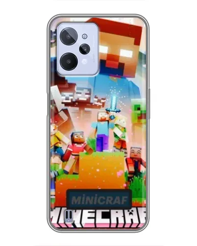 Чехол для Realme C31 с картинкой «Minecraft герои игры» Чехол для Realme C31 с картинкой «Minecraft герои игры»