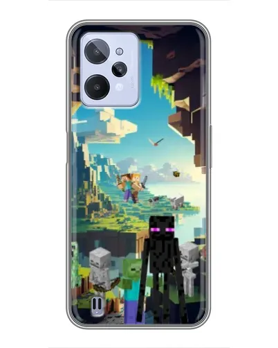 Чехол для Realme C31 с картинкой «Эндермен в лесу» Чехол для Realme C31 с картинкой «Эндермен в лесу»