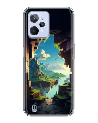 Чехол для Realme C31 с картинкой «Вид из пещеры» Чехол для Realme C31 с картинкой «Вид из пещеры»
